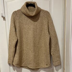 Women’s Michael Kors Cozy Tan Turtleneck Sweater